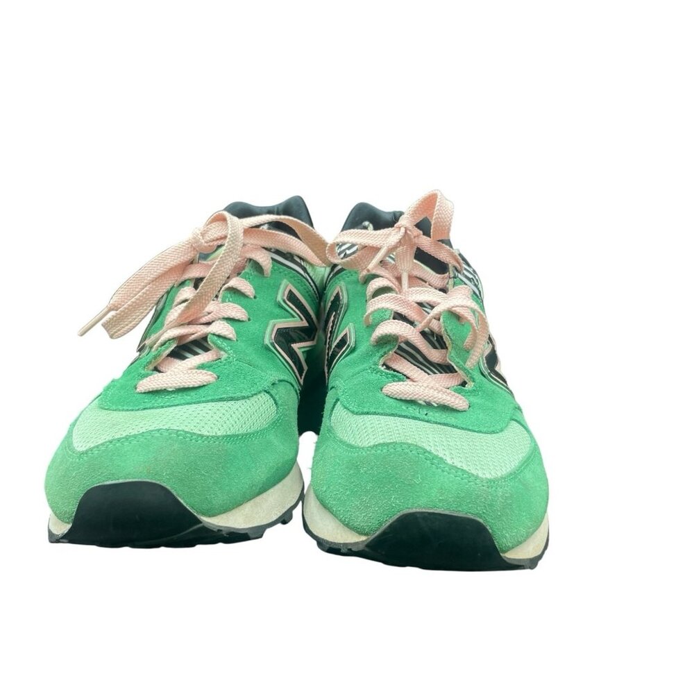 New Balance 574 Classics Palm Springs Sneakers Women’s 11 Green Pink Shoes - Picture 2 of 8